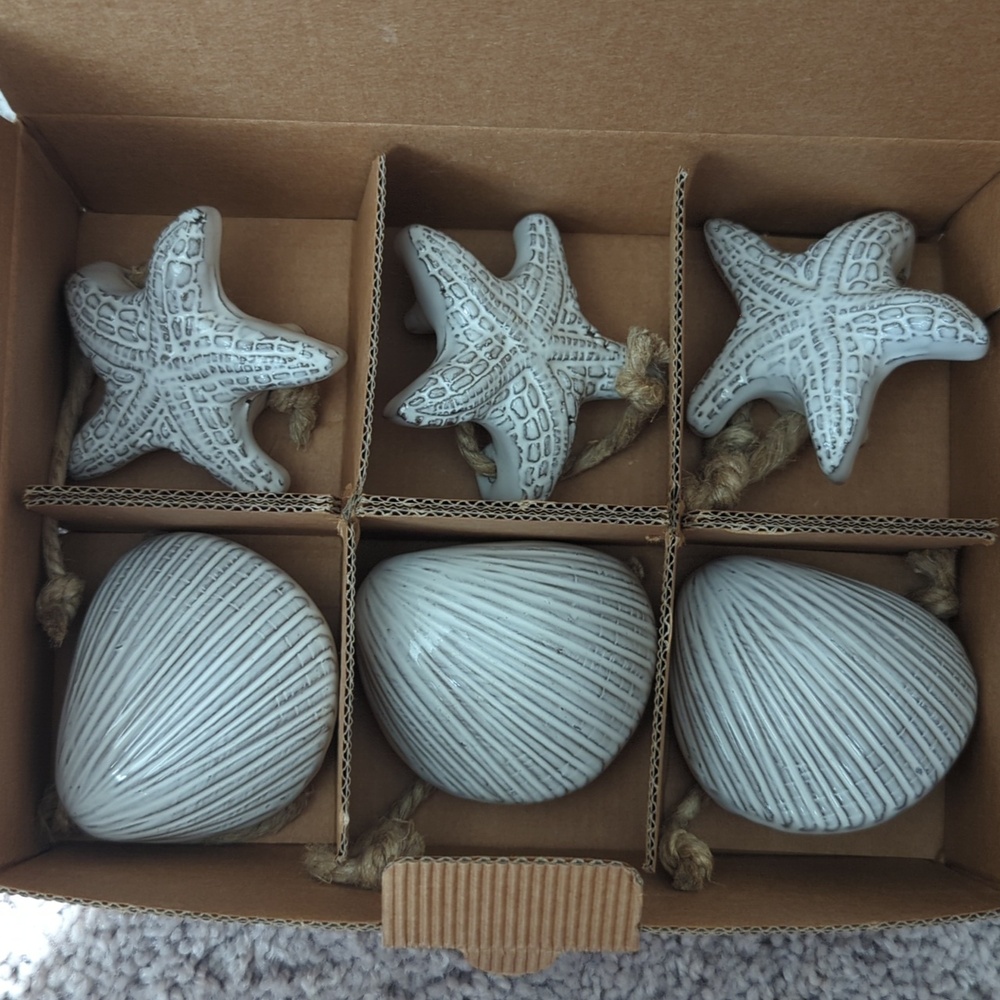 Arte Italica Marina White Napkin Holders, Set of 6